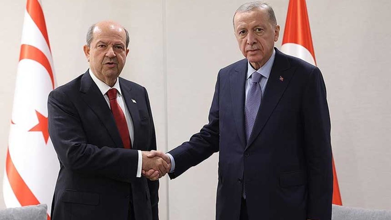 Cumhurbaşkanı Erdoğan, Ersin Tatar ile Bir Araya Geldi