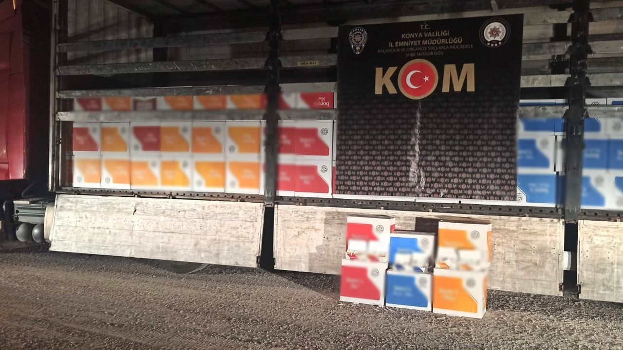 Konya'da 4 Milyon Sahte Bandrollü Makaron Ele Geçirildi