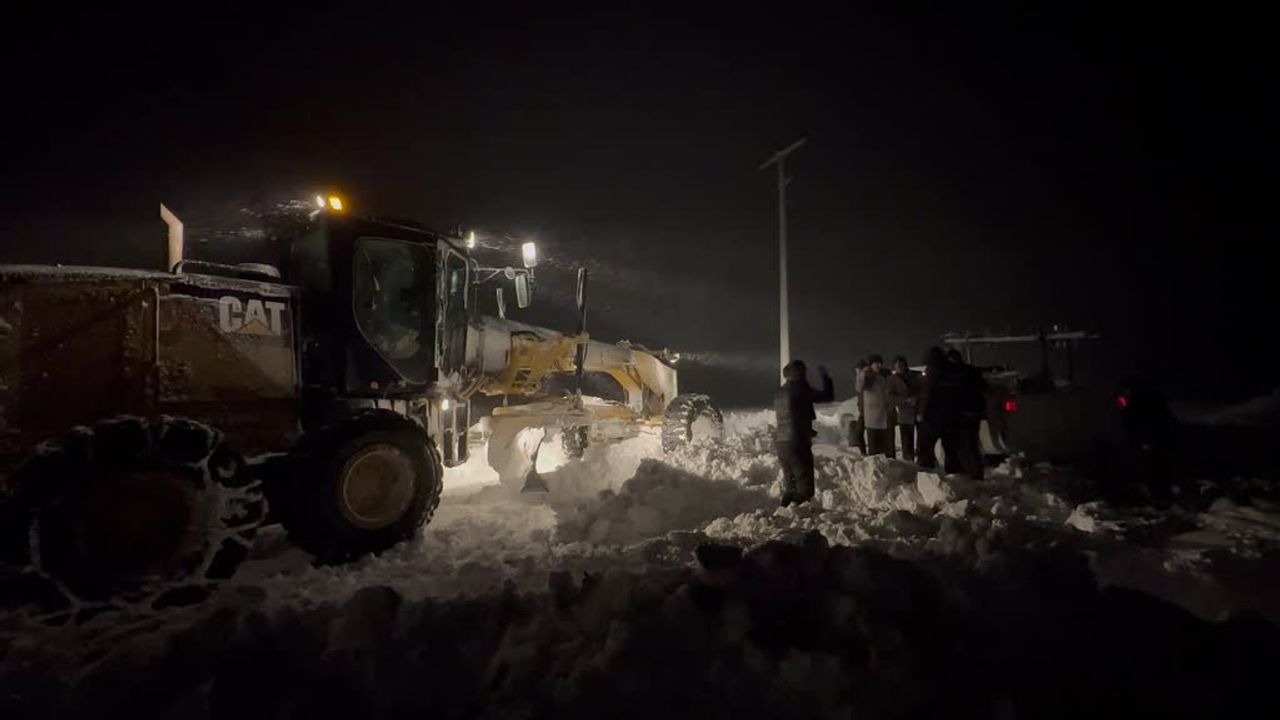 Van'da Etkili Olan Yoğun Kar Yağışı Ulaşımı Sekteye Uğrattı