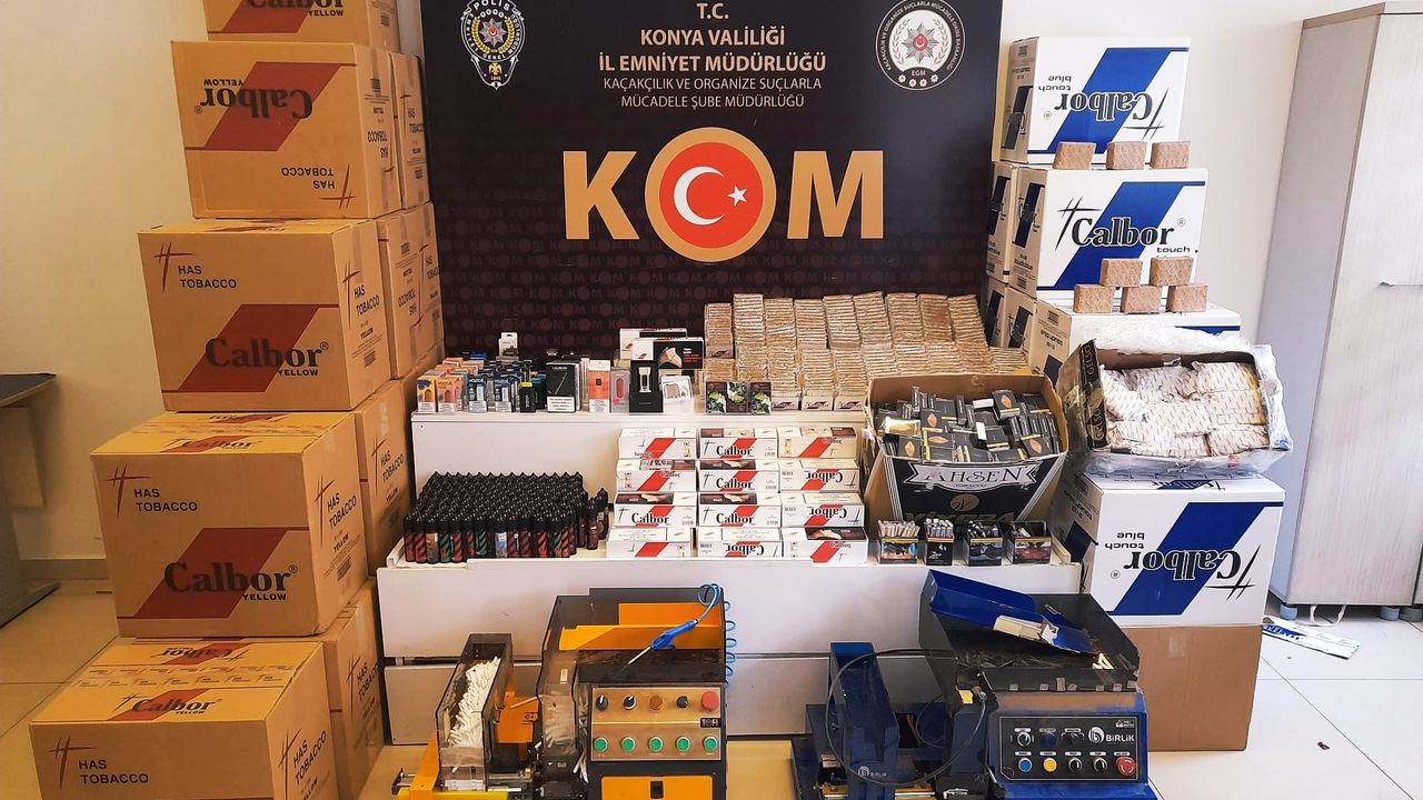 Konya'da Kaçakçılık Operasyonu: 9 Kişi Yakalandı