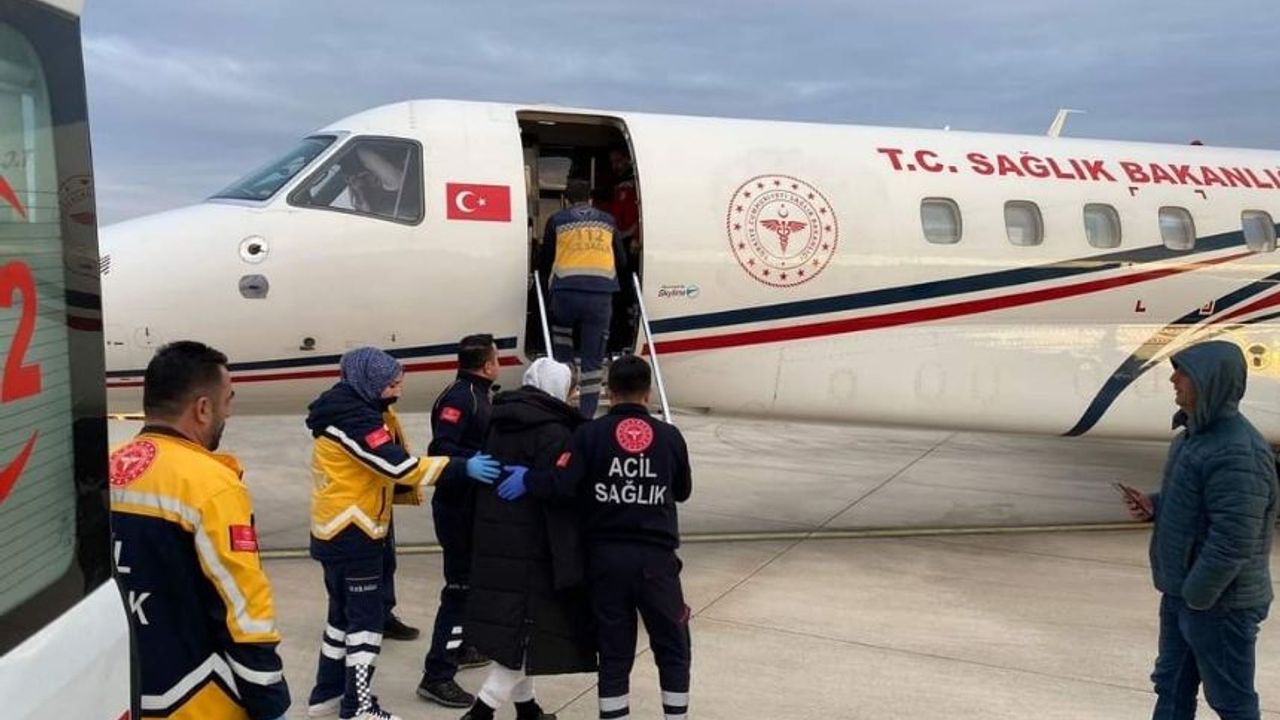 Amasya'dan İstanbul'a Ambulans Uçakla Sevk