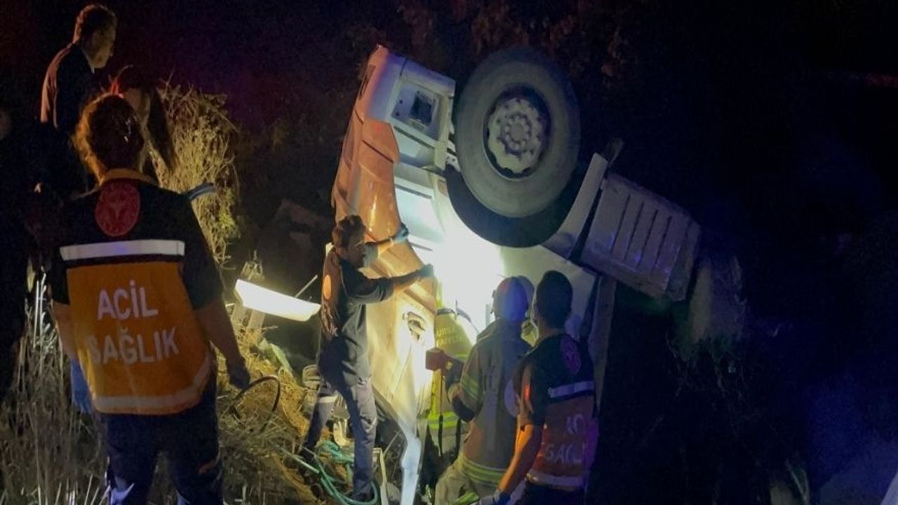 Bursa İznik’te Ölümlü Kaza: Tır Şarampole Devrildi
