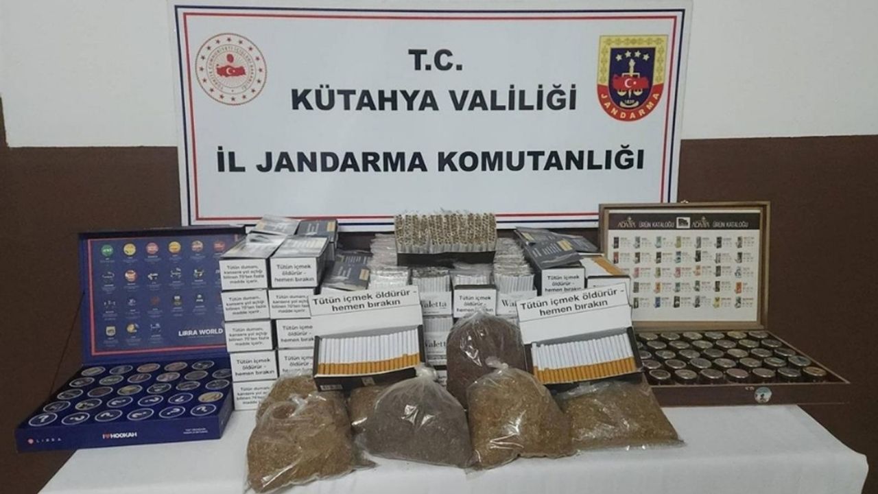Kütahya’da Kaçak Tütün Operasyonu: Binlerce Makaron Ele Geçirildi