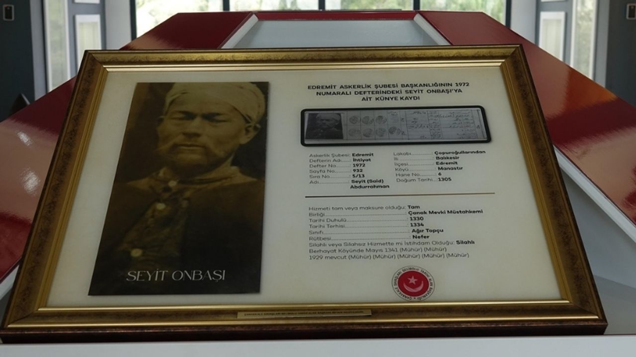 Seyit Onbaşı’nın Askerlik Şubesindeki Fotoğrafı İlk Kez Gün Yüzüne Çıktı