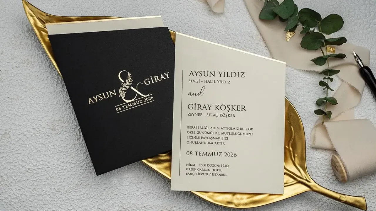 Düğün Davetiyeleri Nasıl Olmalıdır? Düğün Davetiyesi Seçerken Bilmeniz Gerekenler