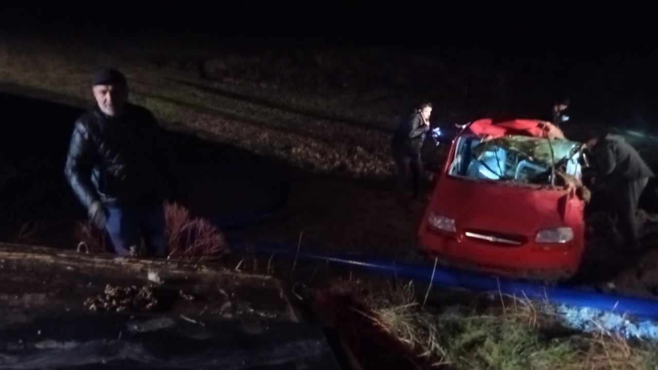 Beypazarı Güdül Yolu’nda Korkutan Kaza: 3 Kişi Yaralandı