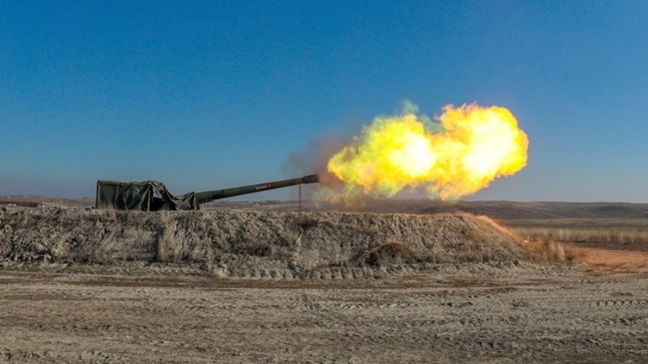 Polatlı 57’nci Topçu Tugay Komutanlığı’nda Ağır Silah Tatbikatı