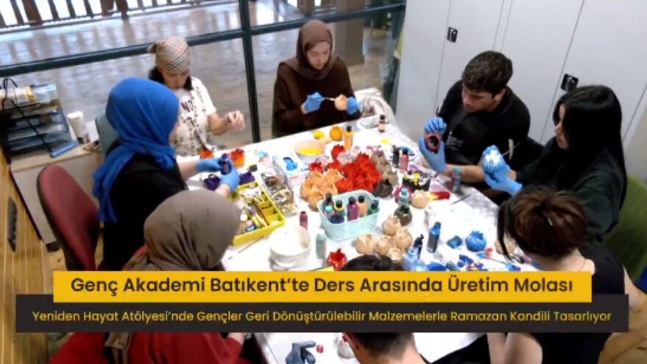 Ankara’da Ramazan’a Özel Yeniden Hayat Geri Dönüşüm Atölyesi