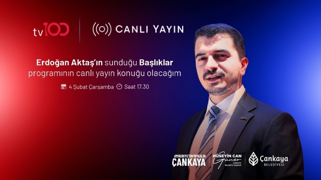 Hüseyin Can Güner Bu Akşam tv100’de Canlı Yayında