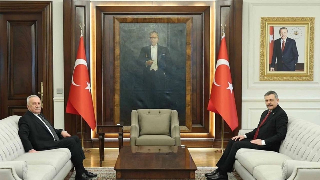 Mehmet Ağar, İçişleri Bakanı Mustafa Çiftçiyi Ziyaret Etti