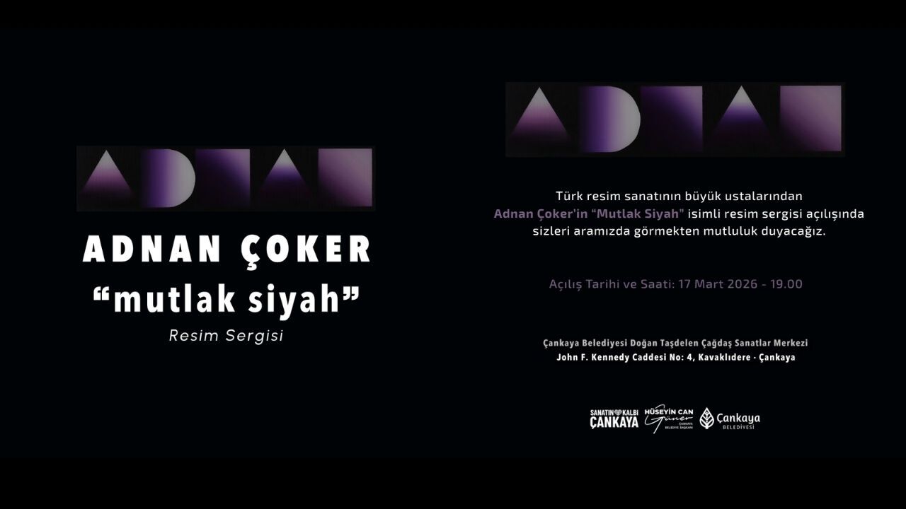 Adnan Çoker’in 'Mutlak Siyah' Sergisi Sanatseverlerle Buluşuyor