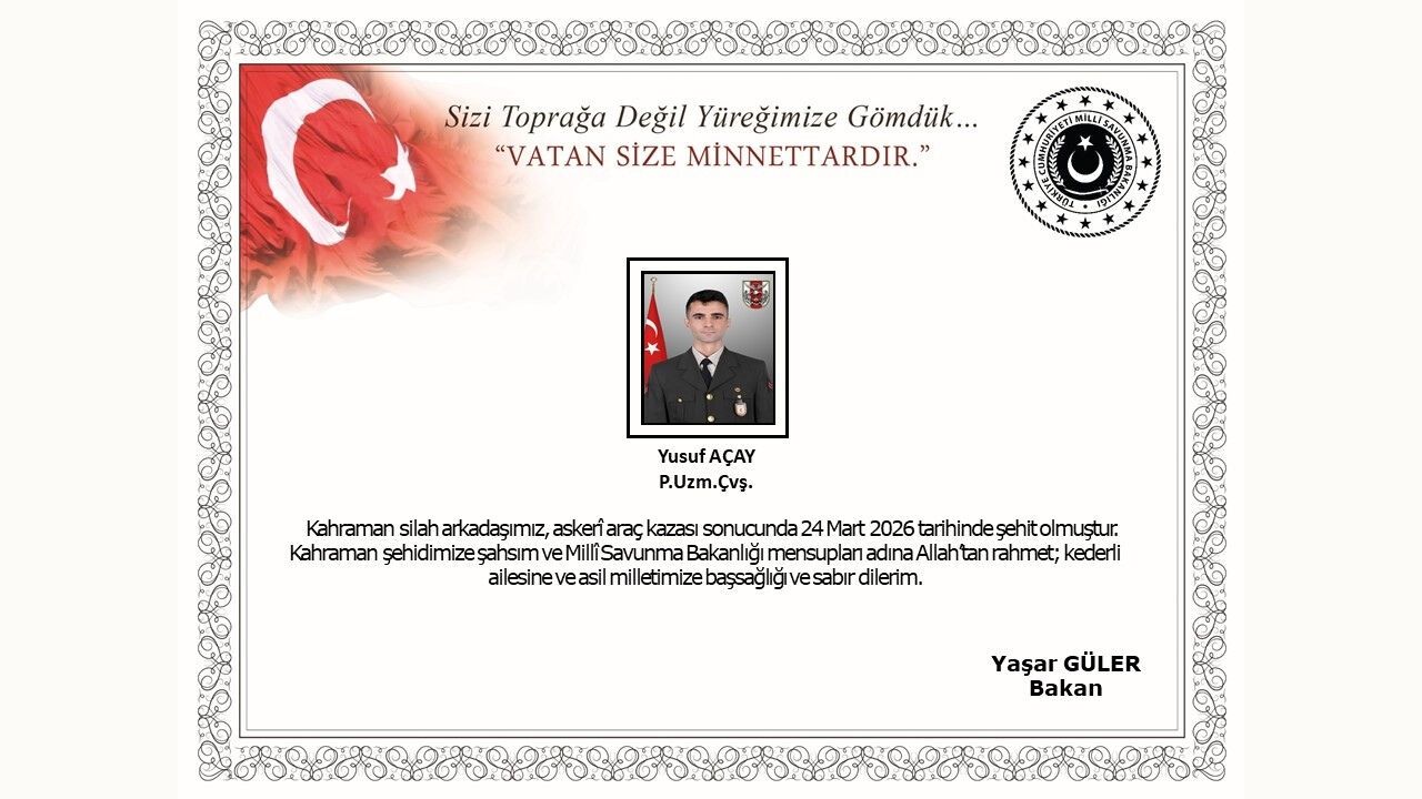 Ağrı’da Askeri Araç Kazası: 1 Asker Şehit Oldu