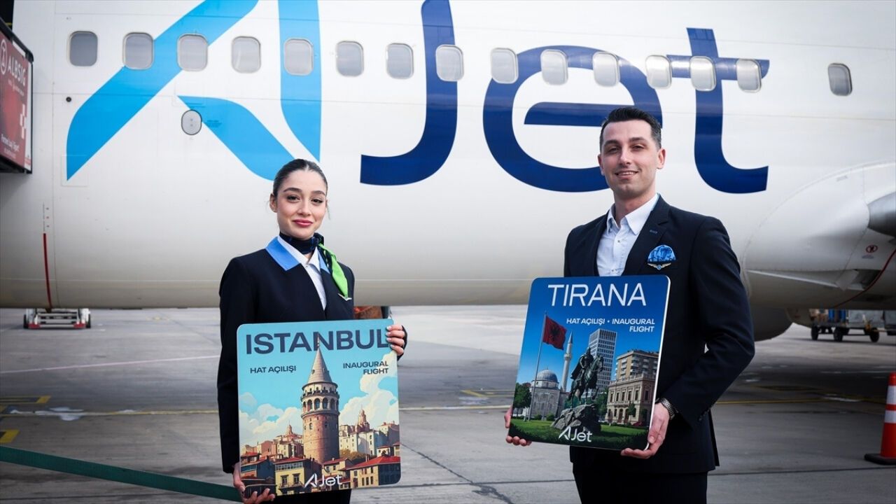 AJet Ankara ve İstanbul'dan Tiran Seferlerini Başlattı