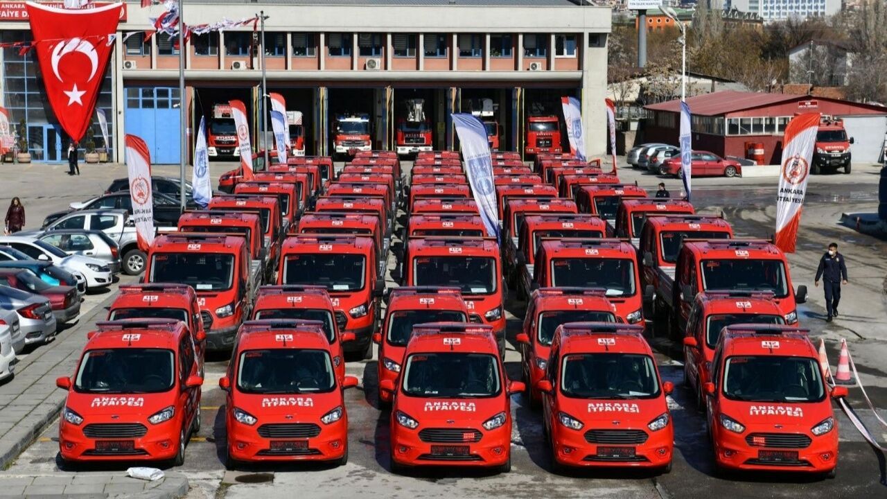 Ankara İtfaiyesi Bayramda da 7/24 Görev Başında