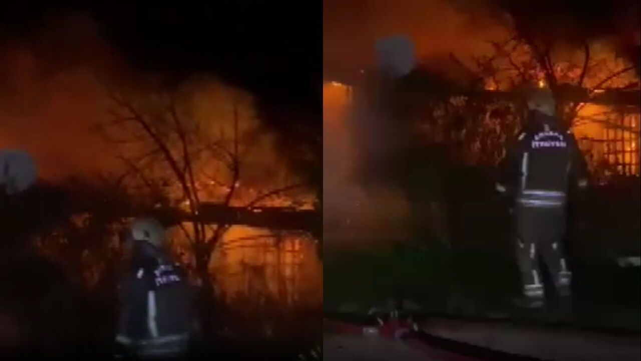 Ankara Polatlı’da Gece Yangını: Ailesini Kurtaran Baba Hayatını Kaybetti
