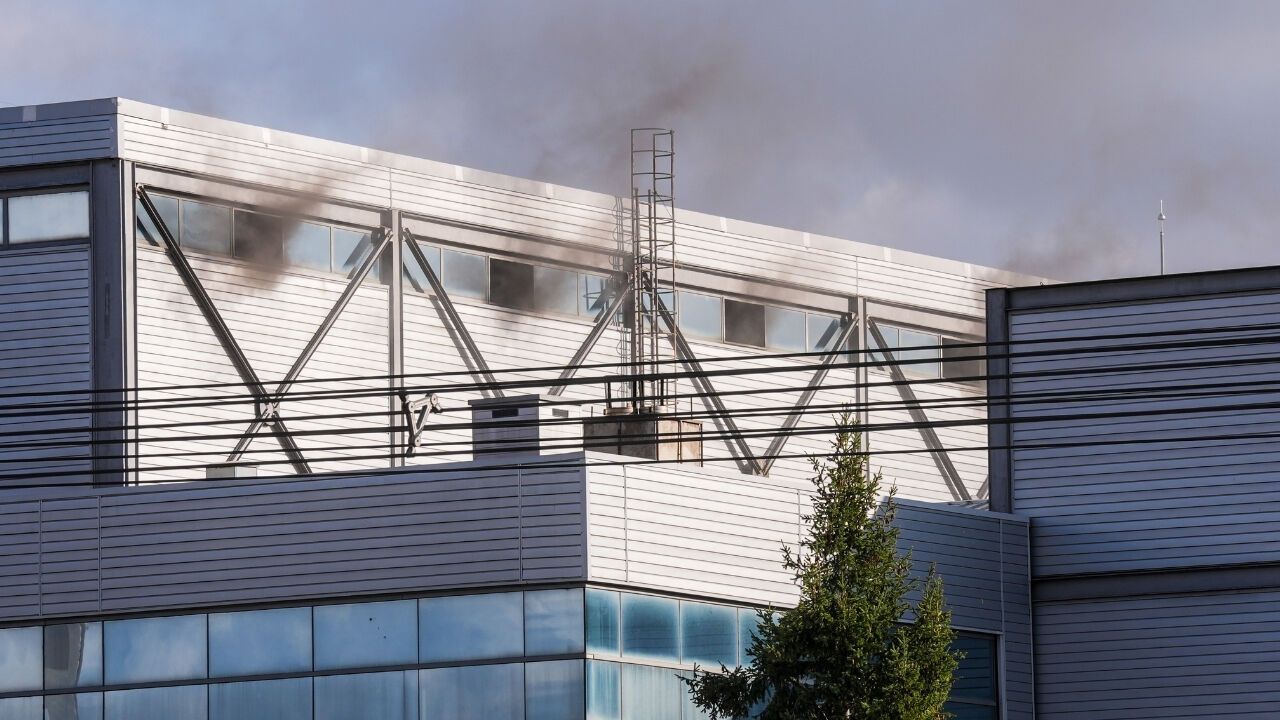 Ankara'da Basım Merkezinde Korkutan Yangın!