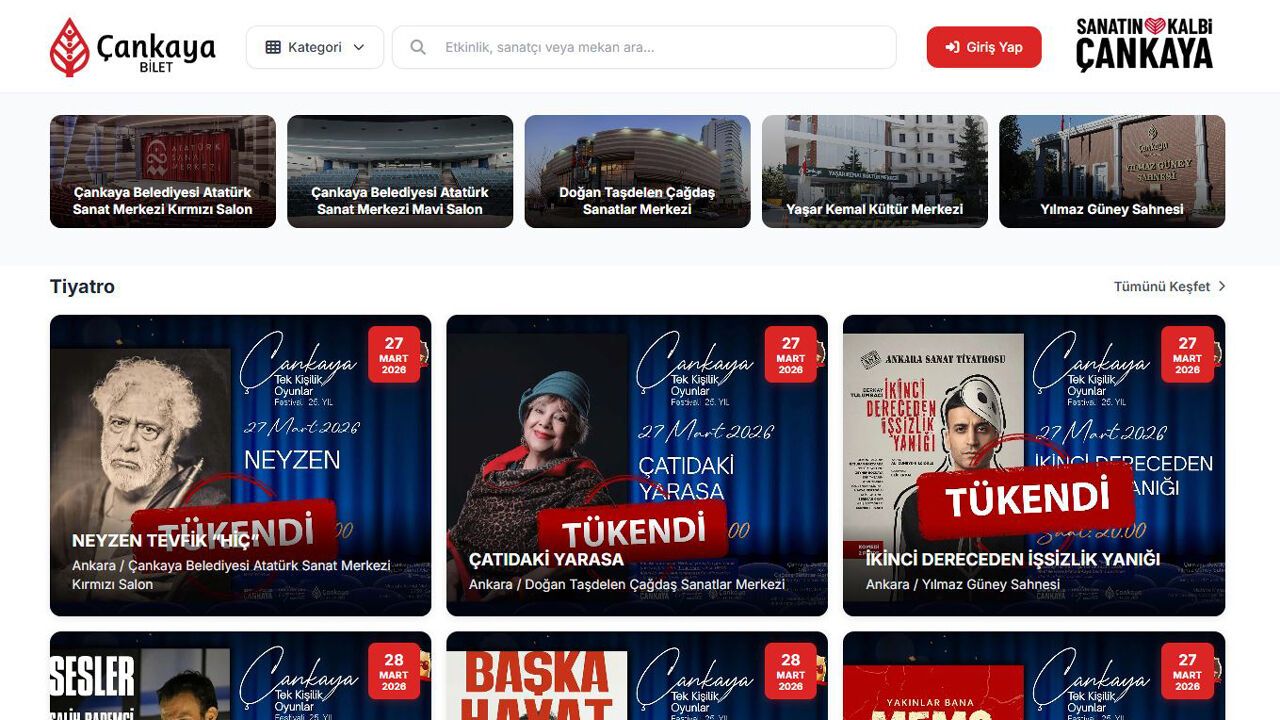 Ücretsiz ‘Bilet Çankaya’ Dakikalar İçinde Tükendi