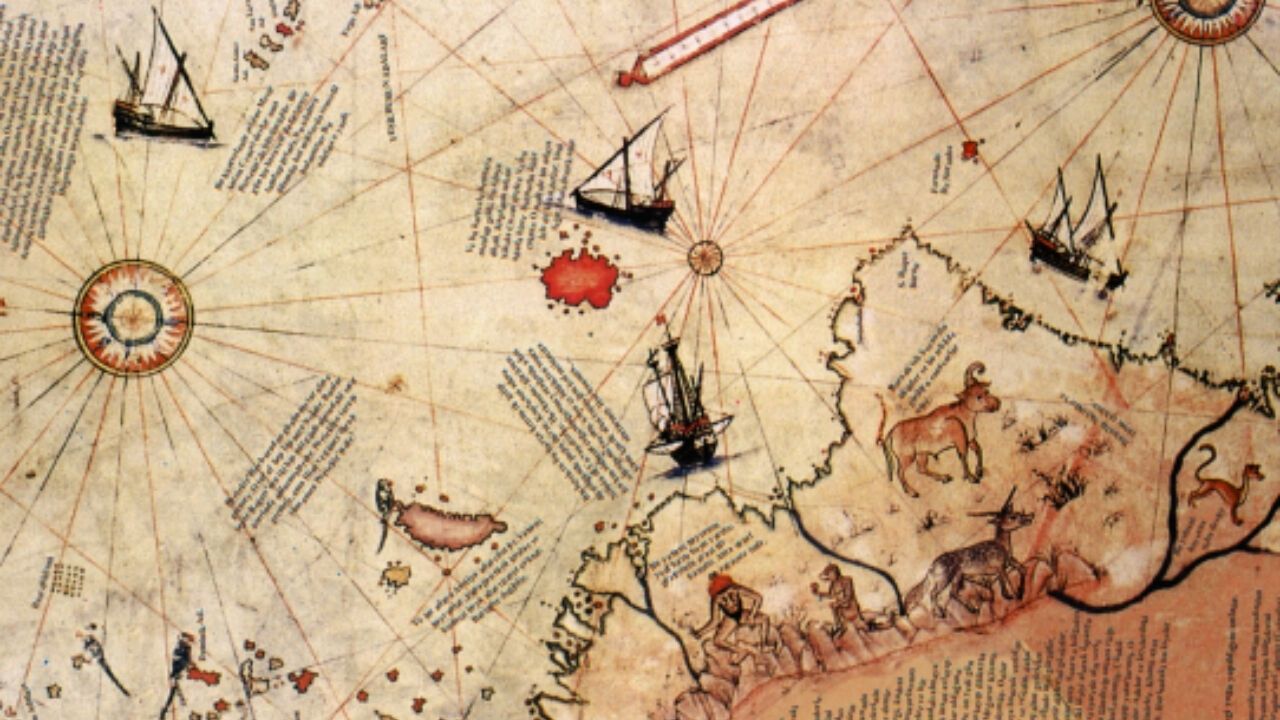 Piri Reis Haritasındaki Kırmızı Ada Nedir? Efsane mi Gerçek mi?