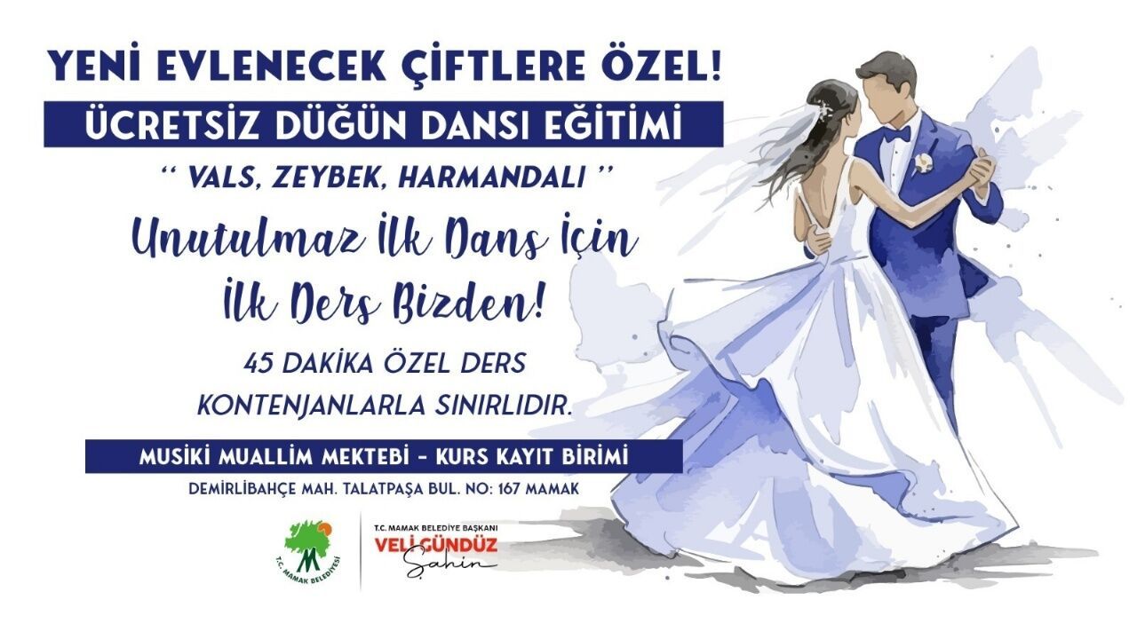 Mamak Belediyesinden Evlenecek Çiftlere Ücretsiz Düğün Dansı Projesi