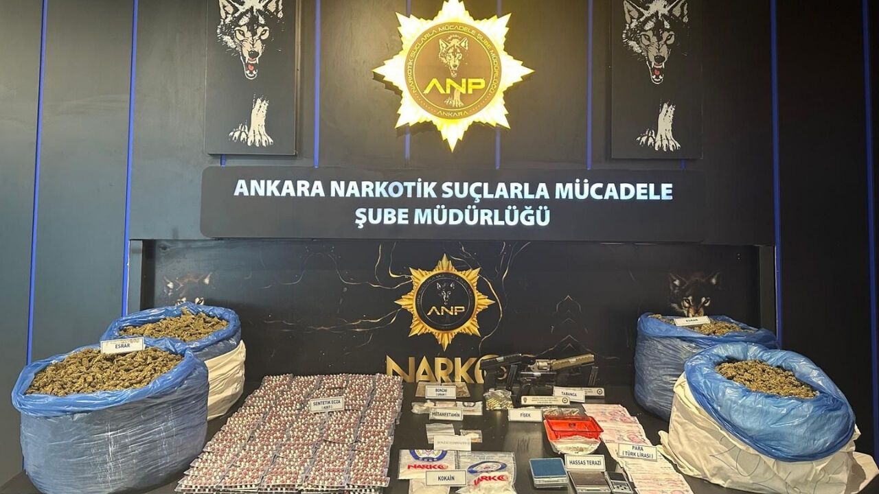 Ankara’da Uyuşturucu Operasyonu: 107 Gözaltı, 41 Tutuklama