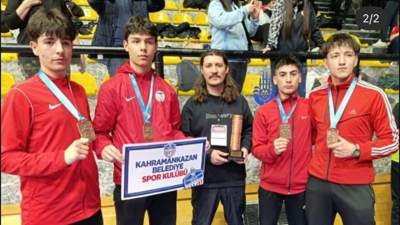 Kahramankazanlı Genç Karateciler Kürsüye Ambargo Koydu