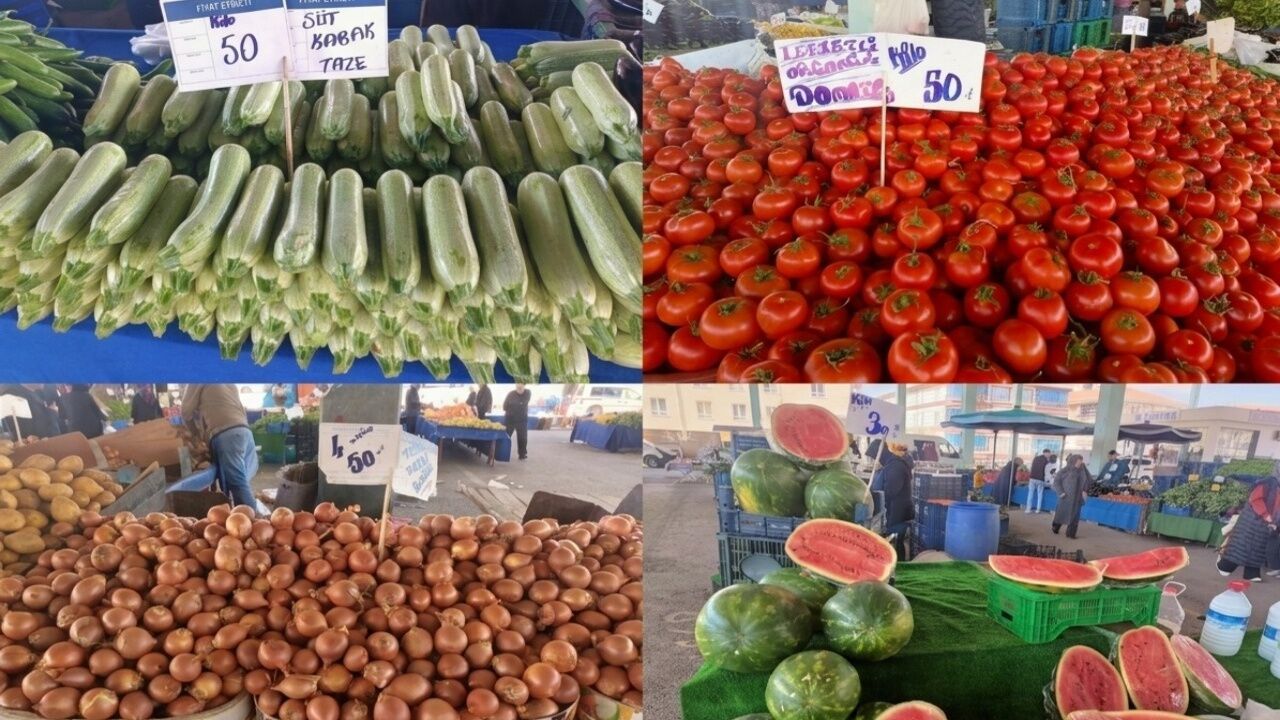 Karapürçek Semt Pazarında Tezgahlarda Bahar Hareketliliği