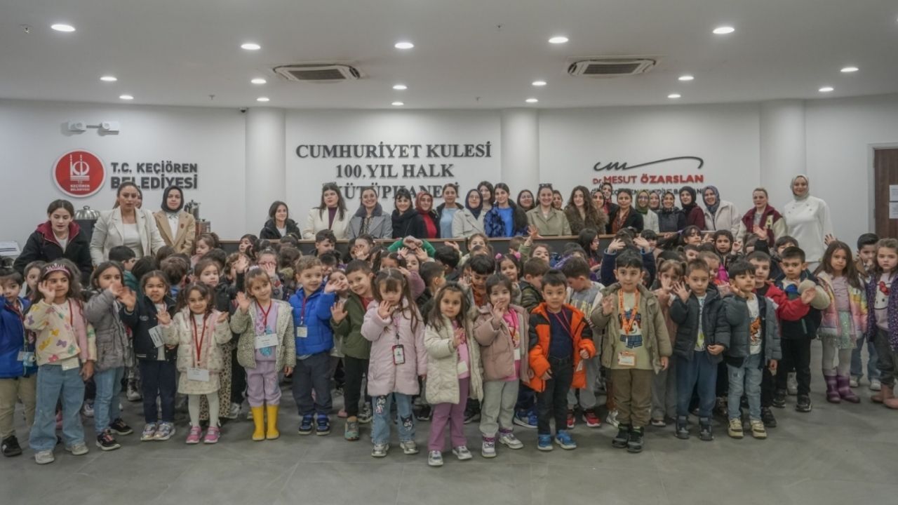 Keçiörenli Miniklerden Kütüphane Ziyareti