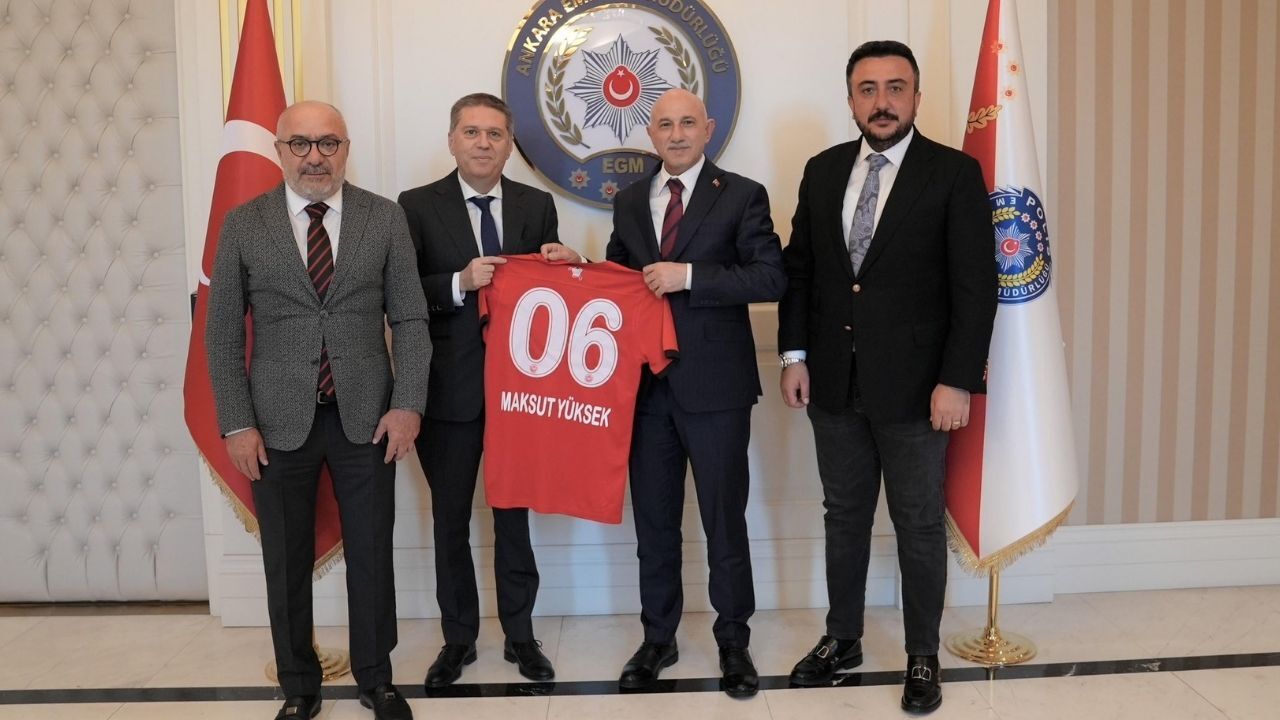 Gençlerbirliği'nden Ankara Emniyet Müdürü Maksut Yüksek'e Tebrik Ziyareti