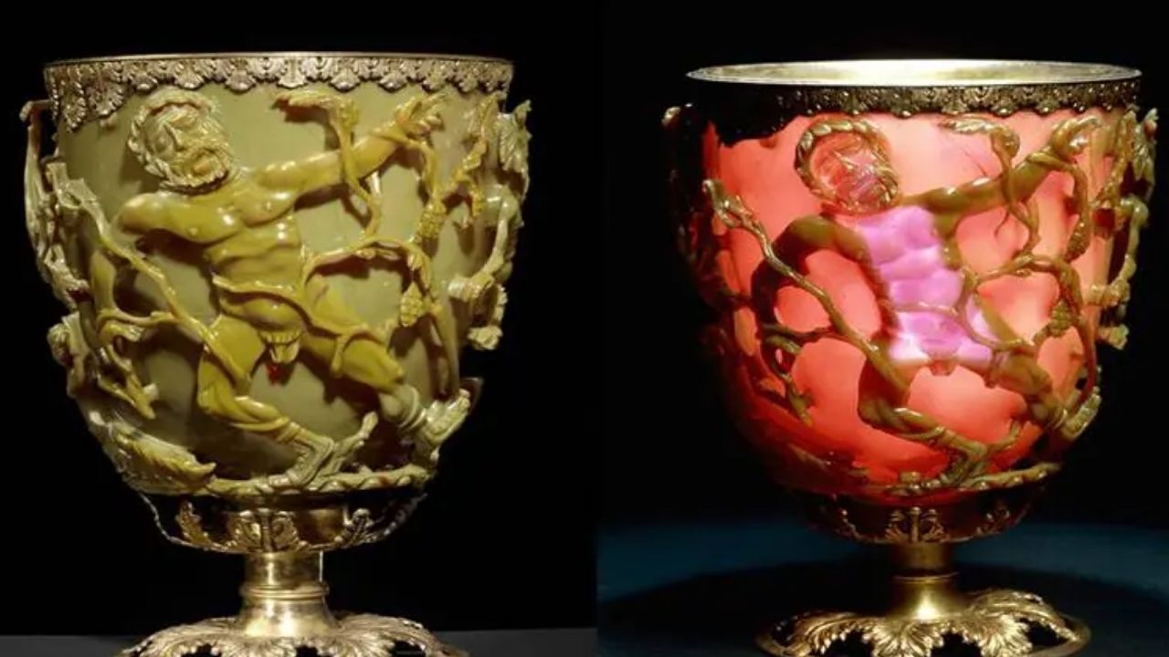 Roma Dönemine Ait 1600 Yıllık Lcurgus Kupası Neden Renk Değiştiriyor?
