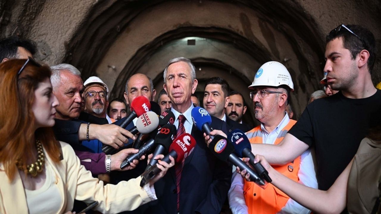 Mansur Yavaş Yapımı Süren Mamak Metrosu'nu Yerinde İnceledi