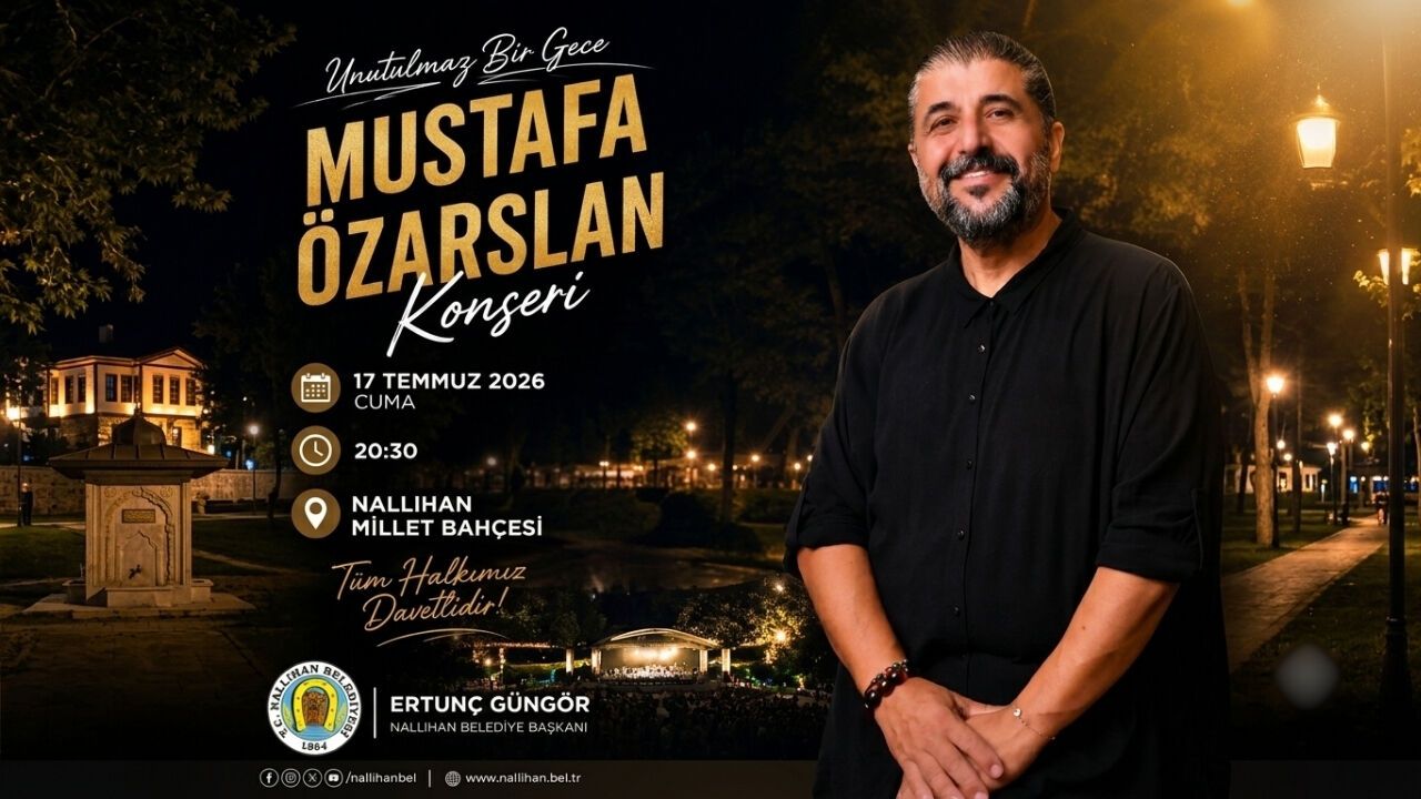 Nallıhan'da Ücretsiz Mustafa Özarslan Konseri için Geri Sayım