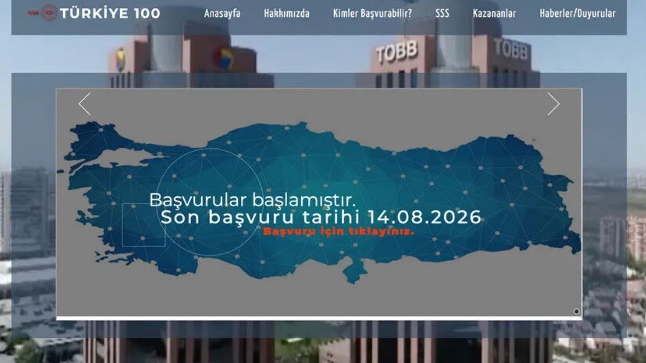 TOBB, Türkiye 100 Programı için Başvuruları Almaya Başladı