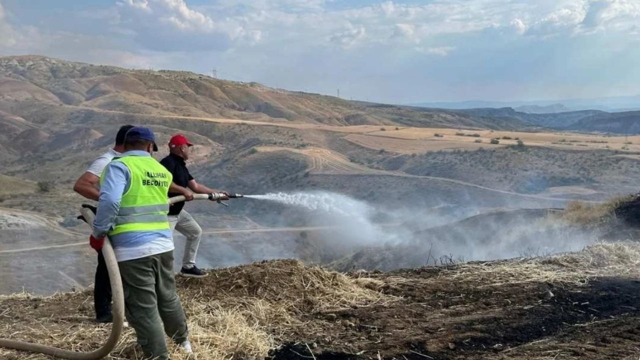 Nallıhan'da Çıkan Arazi Yangını Büyümeden Kontrol Altına Alındı