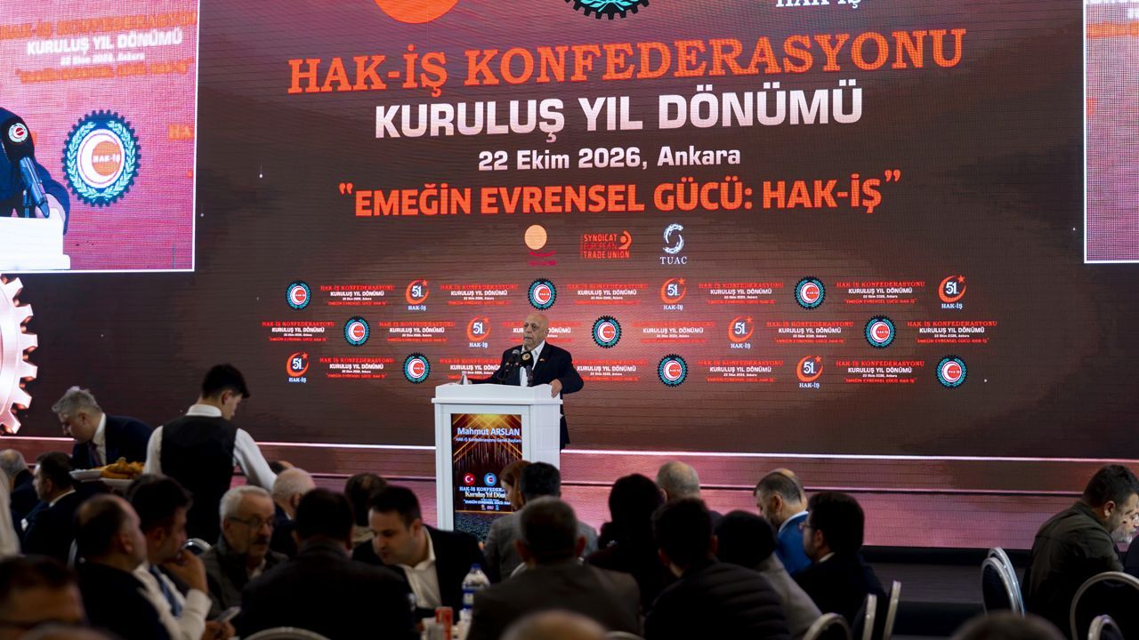 HAK-İŞ Ankara'da 51. yılını kutladı