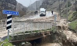 Şırnak'ta Etkili Olan Sağanak Sonucu Akarsu Taştı
