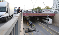 Denizli'de Otomobil Alt Geçide Düştü: 1 Ölü, 2 Yaralı