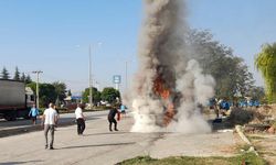 Manisa'da Acı Olay! Harput FK Futbolcularını Taşıyan Otobüs Yandı