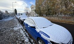 Ardahan’da Kar Yağışı Şehri Beyaza Bürüdü