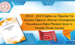 LGS'ye Yönelik Örnek Sorular Yayımlandı