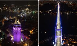 İstanbul, Dünya Prematüre Günü'nde Mor Işıkla Renklendi