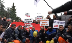 Ankara'da Maden ve Termik Santral İşçilerinden Protesto