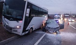 Tekirdağ’da Feci Kaza! Takla Atan Otomobil Midibüse Çarptı