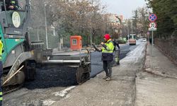 Çankaya Koru Mahallesinde Asfalt Serimi Yapıldı