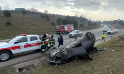 Tekirdağ'ın Ergene İlçesinde Kaza: 2 Yaralı