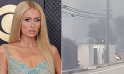 Paris Hilton Malibu'daki Evinin Yanışını Haberlerde İzledi