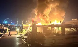 Tuzla Marinada Korkutan Yangın! 4 Tekne Küle Döndü