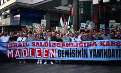 Madleen Gemisi İçin Ankara’da Protesto Gösterisi