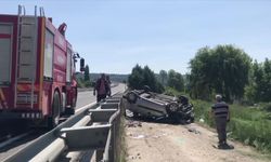 Uşak’ta Kontrolden Çıkan Araç Takla Attı: 5 Yaralı