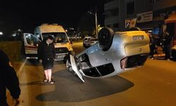 Zonguldak’ta Alkollü Sürücü Araca Çarpıp Takla Attı