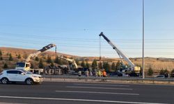 Ankara’da Korkutan Kaza: Beton Mikseri Otomobilin Üstüne Düştü